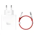 6921815625582 OnePlus SUPERVOOC USB-A Ladegerät + USB-A / USB-C Kabel 100W Weiß