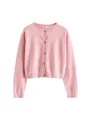 NEXT Mädchen Standard Strickjacke mit Knöpfen Rosa 116