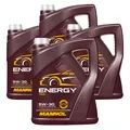 4x5 Liter MANNOL Energy 5W-30 Motoröl 7511 API SN/CH-4 ACEA A3/B4 Synthetic