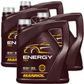 4x 4L MANNOL ENERGY MOTORÖL 5W30 passend für BMW LL-98 VW 502.00 MB 229.5 RN0710