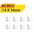 50 Stück Neodym Magnet 4mm x 10mm Supermagnete hohe Haftkraft Scheibenmagnet