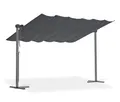 Leco Sonnendach - 400x250x220cm - silber - Polyester / Aluminium / Stahl