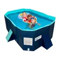 INDUSTEX Planschbecken Foldable Pool, 130 x 90 x 45 cm, Kinderbecken, Tragbarer Hundepool, Faltbarer Pool, Badewanne, Pool Spielzeug, Geeignet für Kinder, mittelgroße Haustiere