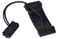 Phobya 24Pin 2-Fach Netzteilanschalterkabel (2x24pin auf 1x24pin) - Einzel Sleev