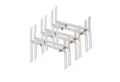 BigDean Blumenkastenhalter Standard H-Form Kasten Halter Balkonkastenhalter, bis 20 kg belastbar, Werkzeugfrei Verstellbar, Set, 3-St., Kastenhalter H-Form, Blumenkastenhalter H-Form, Brüstungen, Mauer oder Geländer
