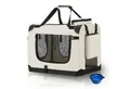Juskys Tiertransporttasche Lassie, mit Decke, Tasche, Griffen und Fressnapf