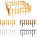 BOOGARDI Steckzaun Holz Hellbraun 20 x 93,5cm · in vielen Größen/Farben · Beetumrandung für Blumenbeet/Gemüsebeet Vor-Gartenzaun Rasenkante