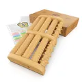 Mr. Fuss Fussmassagegerät, Foot Massager, Fußmassageroller aus Holz, Massagegerät für Füße, Fußmassage Wellness für Zuhause, Fussreflexzonenmassage, Fußmassagegerät, Fussmassage