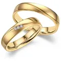 MARRYA Partnerring Titan Ringe Trauringe Eheringe Partnerringe goldfarben 70
