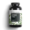 natural elements 1000mg Vitamin C - 360 Kapseln - + 15mg Zink - gepuffert