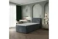 Masseno Boxbett PISA 90x200 cm mit Bonell Matratze und Topper, Einzelbett, Jugendbett, Polsterbett mit Kopfteil, Boxspringbett