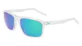 NIKE Unisex FIRE L P FD1819 Sunglasses, Clear/Polar Green Mirror, 58