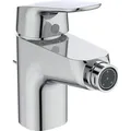 Ideal-Standard Bidet-Armatur Ceraflex, verchromt, mit Ablaufgarnitur & Zugstange, aus Messing