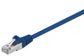 CAT 5e Netzwerkkabel, F/UTP; CAT 5-0050 F/UTP BLAU 0.50m