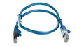 Patchcord Patchkabel F/UTP Kat.5e CCA blau 0,5m 50157