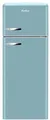 Amica KGC 15632 T Retro-Kühl-Gefrierkombination, 55 cm breit, 144 cm hoch, 206 L, Automatische Abtauung, FrostControl, 3 Ablagen, ice blue