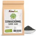 Schwarzkümmel Samen ganz 250g | pfeffrig, rauchiger Geschmack mit kernigem Röstaroma | ideal für indische, vegetarische & vegane Küche | vom Achterhof