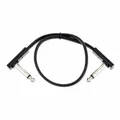 Flat Patch Cable Black 30 cm