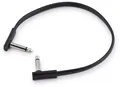RockBoard Flat Patch Kabel 30 cm Mono unbalanced 6,3mm Mono Klinke Winkelstecker