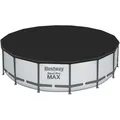 Bestway Poolabdeckung Flowclear Ø 488 cm rund | schwarz