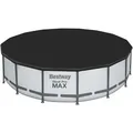 Poolabdeckung Flowclear Ø 488 Cm Rund Schwarz - Bestway