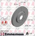 2x ZIMMERMANN Bremsscheibe 400.1419.20 für MERCEDES-BENZ