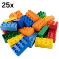 LEGO® DUPLO® 2x4 Steine Bausteine Bunt Gemischt - 3011 NEU! Menge 25x – Jede Mischung indiviuell zusammengestellt - Bunt