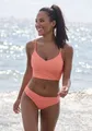 Crop-Bikini-Top "Loretta", mit Strukturmuster, Gr. 40 - Cup C/D, peach Cup C/D