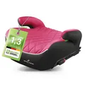 Kindersitzerhöhung Andy ISOFIX Premium Kindersitz ECE R 129 geprüft schwarz/pink