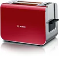 BOSCH Toaster "Styline TAT8614N, integrierter Brötchenaufsatz, Liftfunktion", rot (deep rot)