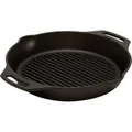 Grill-Feuerpfanne gp30h, mit 2 Henkeln schwarz, Ø 30cm