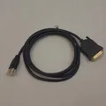 Amazon Basics, DisplayPort-auf-DVI-Kabel, mit vergoldeten Anschlüssen, 1.8 m/6 F