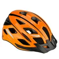 FISCHER Erwachsene Fahrradhelm, Radhelm, Cityhelm Urban, S/M, 52-59cm, orange, mit beleuchtetem Innenring-System