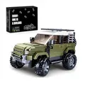 HIGH GODO Jeep Offroad Auto Klemmbausteine, City Champions Modell Speed Auto-Bausatz 317 Teile 1:35, Geschenke Spielzeug für Kinder ab 6 Jahren Jungen und Mädchen
