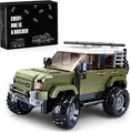 HIGH GODO Jeep Offroad Auto Klemmbausteine, City Champions Modell-SUV, Spielzeug