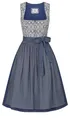 Nübler Midi Dirndl Gudrun in Blau, Größe:54