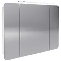 FACKELMANN Spiegelschrank "MILANO", BxHxT: 109,9 x 78 x 15,8 cm, 6500 K, kaltweiß - weiss