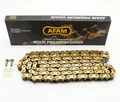AFAM R1-G Kette 428 gold-schwarz - 140 Glieder - Clip Schloß - Straße /Enduro