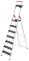 Hailo Stehleiter L100 TopLine, Alu-Sicherheits-Stehleiter 7 Stufen