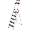 Hailo L100 Topline, Alu-sicherheits-stehleiter, 5 Stufen