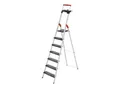 Hailo L100 TopLine, Alu-Sicherheits-Stehleiter, 7 Stufen (8050707)