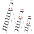 Hailo Alu-Sicherheits-Stehleiter L100 TopLine Mulitfunktionsschale Sichertheit