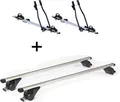 2x Fahrradträger SAGITTAR + Dachträger/Relingträger VDP KING1 kompatibel mit für Alfa Romeo Stelvio (5 Türer) ab 17