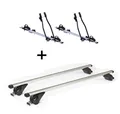 2x Fahrradträger SAGITTAR+Dachträger KING1 für für Alfa Romeo Stelvio 5Tür ab 17