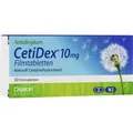 CETIDEX 10 mg Filmtabletten 50 St. PZN 08892127