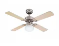 Westinghouse Deckenventilator Westinghouse Deckenventilator Vegas Aluminium mit Licht, Mit Zugschnur