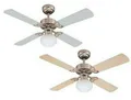 Deckenventilator Westinghouse VEGAS mit Licht, Wendeflügel Silber /Ahorn Ø105 cm