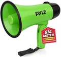 Pyle Megaphon mit Sirene, Signalhorn – Siren Megaphone – Mini Megafon Kinder & Erwachsene 20W, Faltbare Megaphone mit Sirene & Mikrofon, Lautstärke Einstellbar & Batteriebetrieben Reichweite: 550m