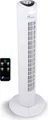 Standventilator, Turmlüfter Höhe ca. 80 cm mit Schwenkfunktion, 3 Gebläse-Stufen, 2 Betriebs-Modi, Timer 0,5 - 7,5 Std., Fernbedienung, 45 W,