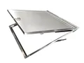 Schachtabdeckung Edelstahl Schachtdeckel auspflasterbar Gullideckel A15 EN124 Revisionsklappe + 2 Stoßdämpfer (Rostfreier Edelstahl, 600x600x25)